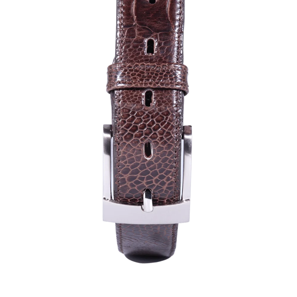 Men's Genuine Leather Sadller Belt in Dark Brown (5965) available in-store, 337 Monty Naicker Street, Durban CBD or online at Omar's Tailors & Outfitters online store.   A men's fashion curation for South African men - established in 1911.
