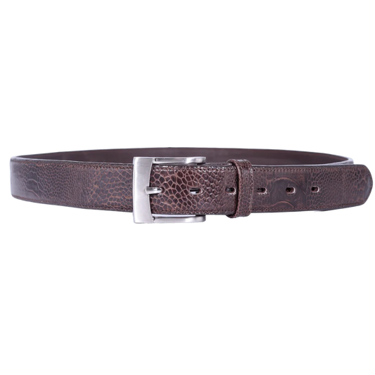Men's Genuine Leather Sadller Belt in Dark Brown (5965) available in-store, 337 Monty Naicker Street, Durban CBD or online at Omar's Tailors & Outfitters online store.   A men's fashion curation for South African men - established in 1911.