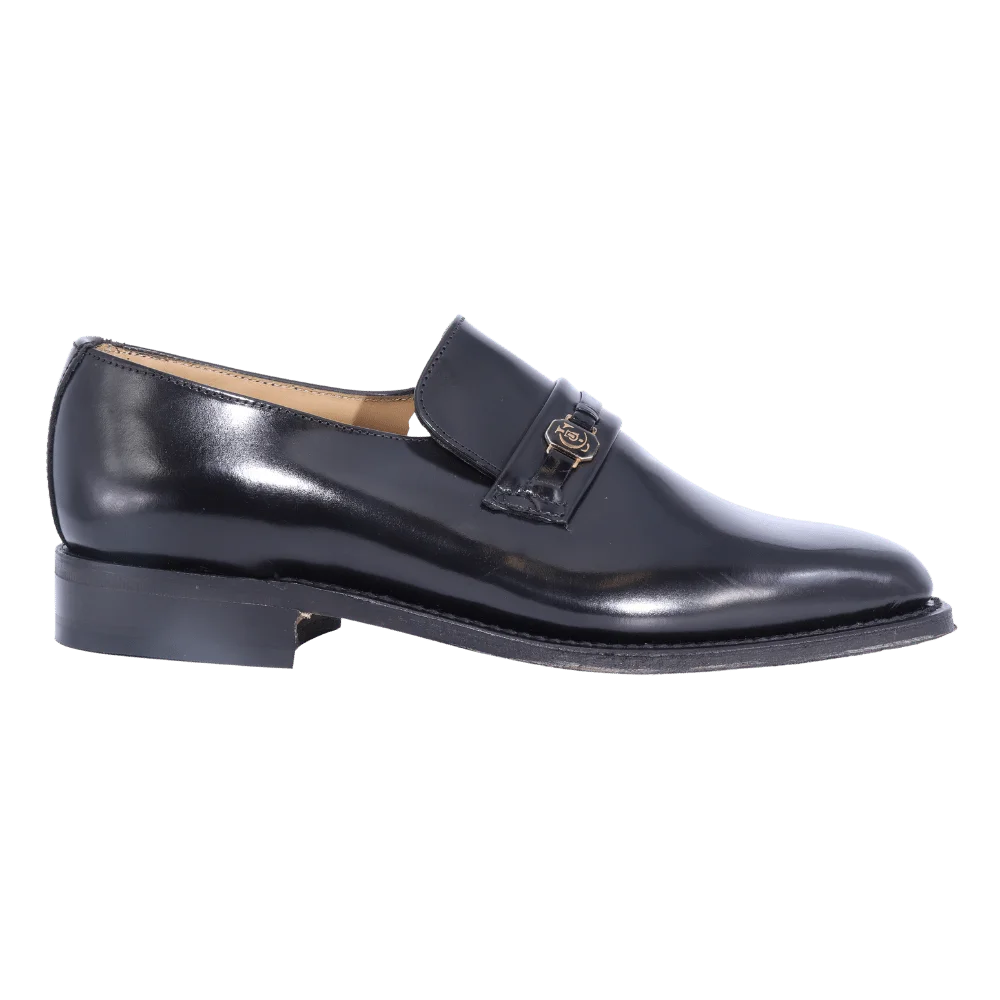 Men's Genuine Leather Crockett & Jones Ryder Moccasin in black Formal Slip-on Shoe available in-store, 337 Monty Naicker Street, Durban CBD or online at Omar's Tailors & Outfitters online store.   A men's fashion curation for South African men - established in 1911.