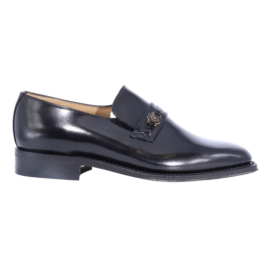 Men's Genuine Leather Crockett & Jones Ryder Moccasin in black Formal Slip-on Shoe available in-store, 337 Monty Naicker Street, Durban CBD or online at Omar's Tailors & Outfitters online store.   A men's fashion curation for South African men - established in 1911.