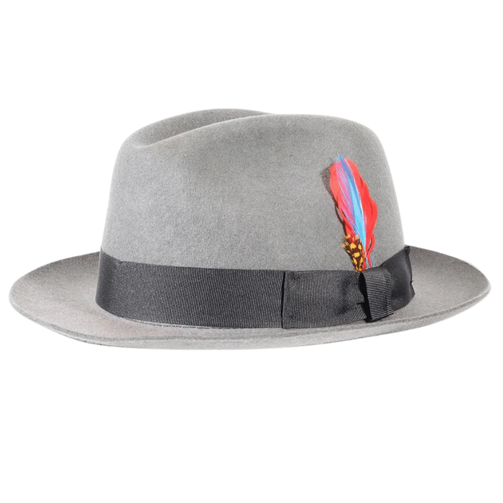 Men's Trilby Hat - Grey