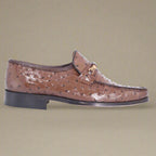 Crockett & Jones Glace Kid - Brown Slip-On (Genuine Leather Upper and Sole)