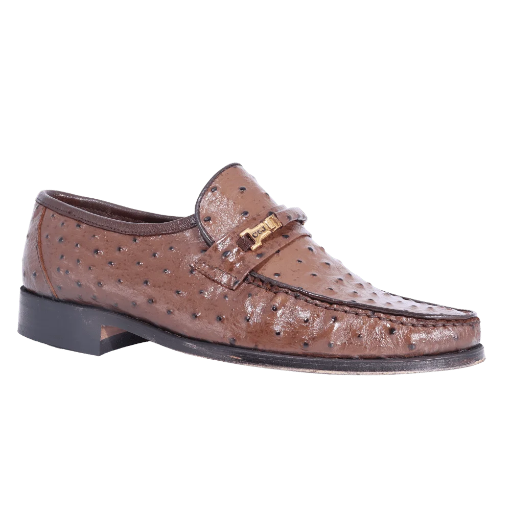 Crockett & Jones Glace Kid - Brown Slip-On (Genuine Leather Upper and Sole)