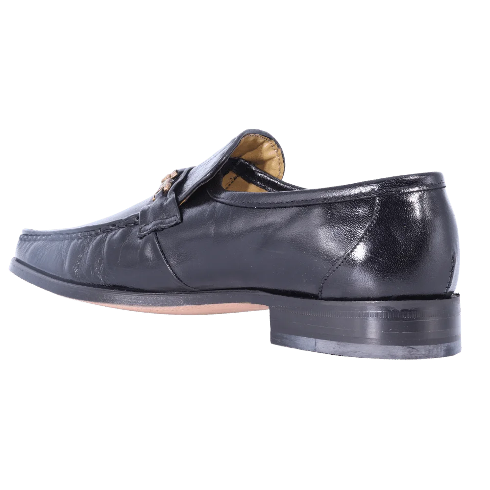 Crockett & Jones Glace Kid - Black Slip-On (Genuine Leather Upper and Sole)