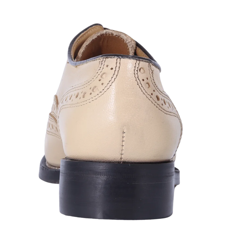 Crockett & Jones Buffcalf - Ivory Lace-Up (Genuine Leather Upper and Sole)