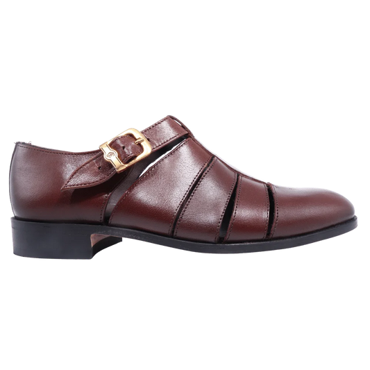 Men's genuine leather upper & sole Crockett & Jones dress or formal sandal with a leather finish available in-store, 337 Monty Naicker Street, Durban CBD or online at Omar's Tailors & Outfitters online store.   A men's fashion curation for South African men - established in 1911.