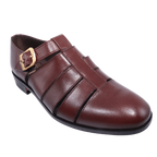 Men's genuine leather upper & sole Crockett & Jones dress or formal sandal with a leather finish available in-store, 337 Monty Naicker Street, Durban CBD or online at Omar's Tailors & Outfitters online store.   A men's fashion curation for South African men - established in 1911.