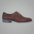 Crockett & Jones Suede Brogue Cobbler in Brown
