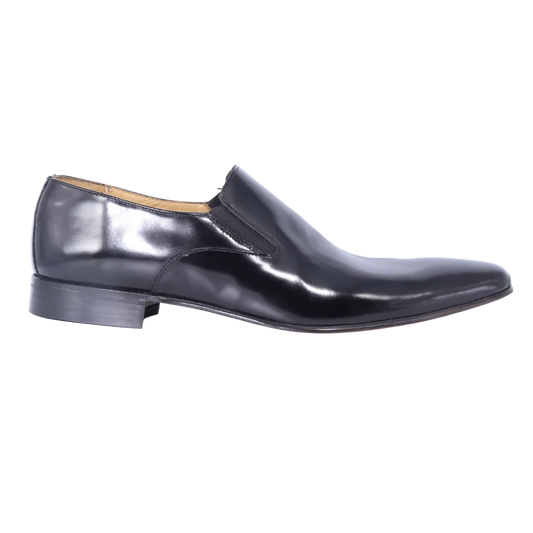 Crockett & Jones Mastercalf - Black Slip-On (Genuine Leather Upper and Sole)