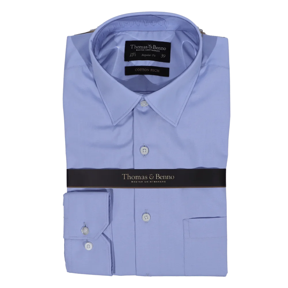 Thomas & Benno L/S Formal Shirt in Blue