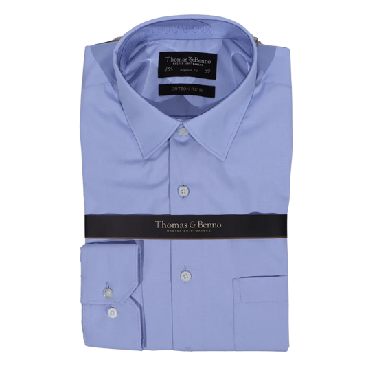 Thomas & Benno L/S Formal Shirt in Blue