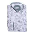 Shop the Men's Ferradini Long Sleeve Collared Shirt in Green, designed for premium style and comfort. Perfect for all occasions, available in-store at 337 Monty Naicker Street, Durban Central, or online at www.omarstailors.com.