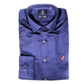 Polo Greig Shirt - Navy (Long Sleeve)