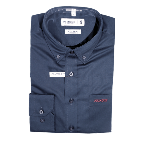 Men's Pringle 100% Cotton Shirt in Navy (2000) - available in-store, 337 Monty Naicker Street, Durban CBD or online at Omar's Tailors & Outfitters online store. 