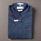 Men's Pringle 100% Cotton Shirt in Navy (2001) - available in-store, 337 Monty Naicker Street, Durban CBD or online at Omar's Tailors & Outfitters online store. A men's fashion curation for South African men - established in 1911.