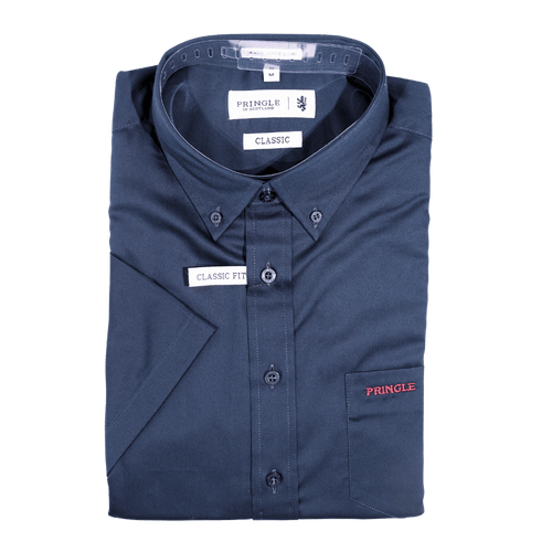 Men's Pringle 100% Cotton Shirt in Navy (2001) - available in-store, 337 Monty Naicker Street, Durban CBD or online at Omar's Tailors & Outfitters online store.   A men's fashion curation for South African men - established in 1911.