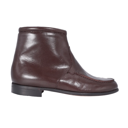 Watson Zip-up Boot - Mocha (Genuine Leather Upper & Sole)