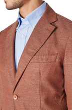 Men's Fusaro Austine Melange Wool Blend Jacket in Rust (21089) - available in-store, 337 Monty Naicker Street, Durban CBD or online at Omar's Tailors & Outfitters online store.   A men's fashion curation for South African men - established in 1911.