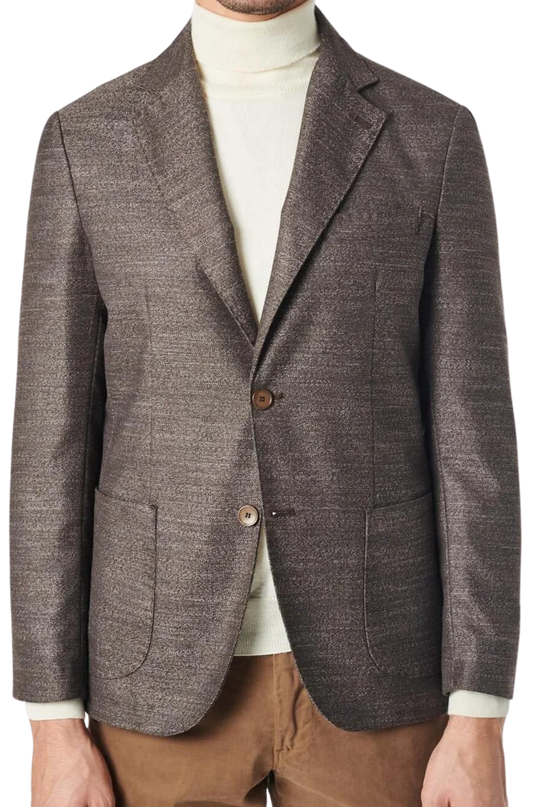 Men's Fusaro Austine Melange Wool Blend Jacket in Brown (21089) - available in-store, 337 Monty Naicker Street, Durban CBD or online at Omar's Tailors & Outfitters online store.   A men's fashion curation for South African men - established in 1911.