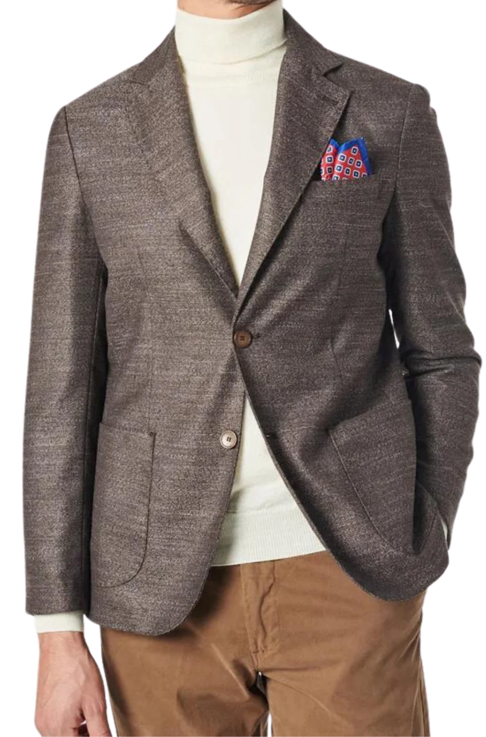 Men's Fusaro Austine Melange Wool Blend Jacket in Brown (21089) - available in-store, 337 Monty Naicker Street, Durban CBD or online at Omar's Tailors & Outfitters online store.   A men's fashion curation for South African men - established in 1911.