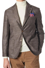 Men's Fusaro Austine Melange Wool Blend Jacket in Brown (21089) - available in-store, 337 Monty Naicker Street, Durban CBD or online at Omar's Tailors & Outfitters online store.   A men's fashion curation for South African men - established in 1911.