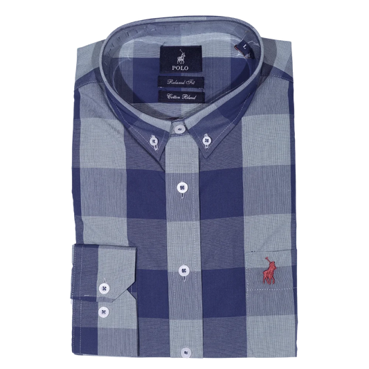 Polo Clint Weekender Checkered Shirt - Aqua