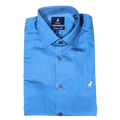 Men's Polo Bennet Long Sleeve Custom Fit Shirt in Teal (725)