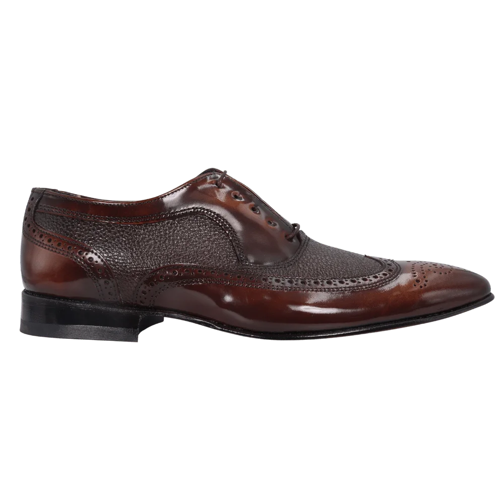 Men's Genuine Leather Johnston & Murphy Brogue in Walnut & Chocolate Lace-up Formal Dress Shoe available in-store, 337 Monty Naicker Street, Durban CBD or online at Omar's Tailors & Outfitters online store.   A men's fashion curation for South African men - established in 1911.