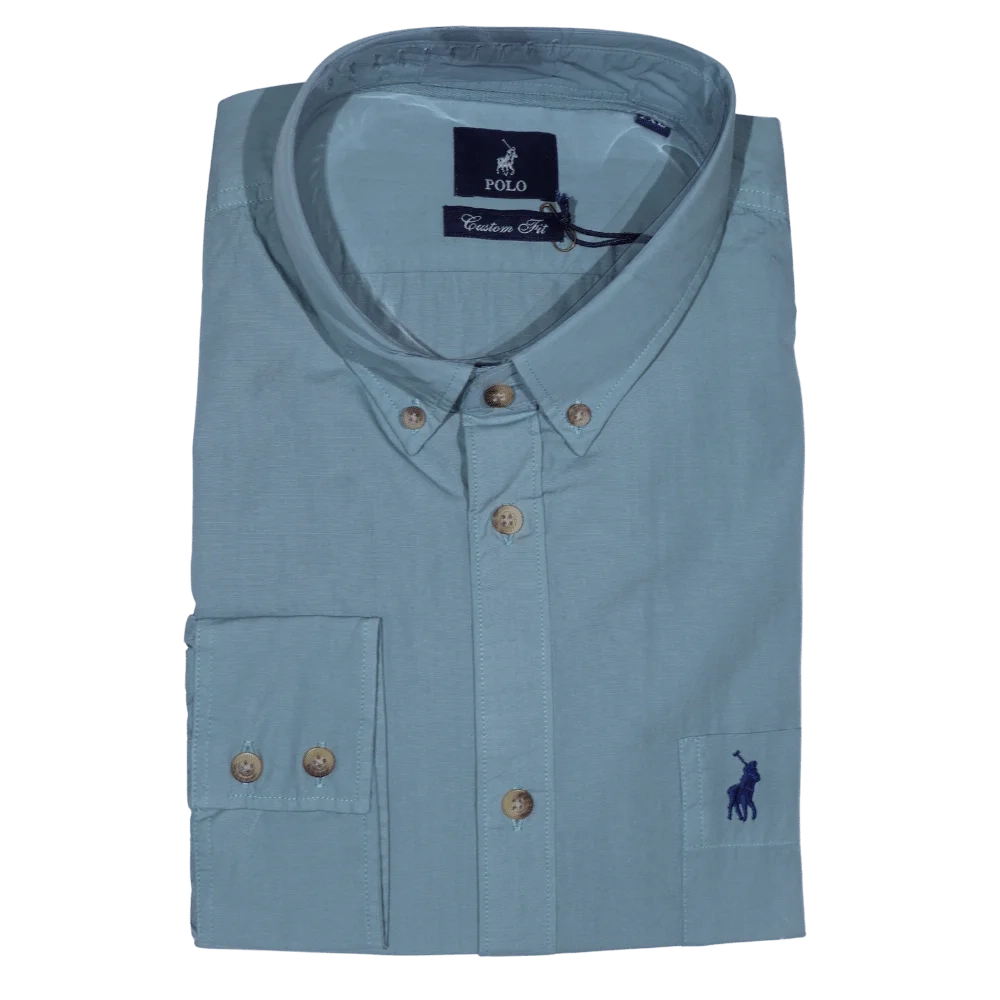 Polo Jason Plain Signature Shirt - Aqua