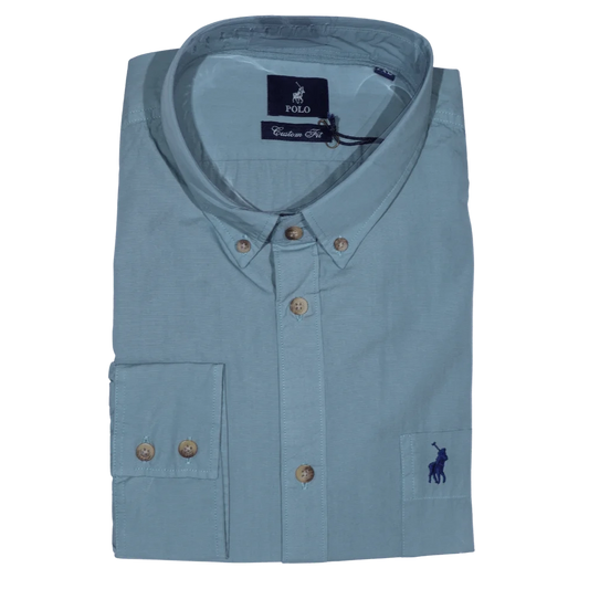 Polo Jason Plain Signature Shirt - Aqua