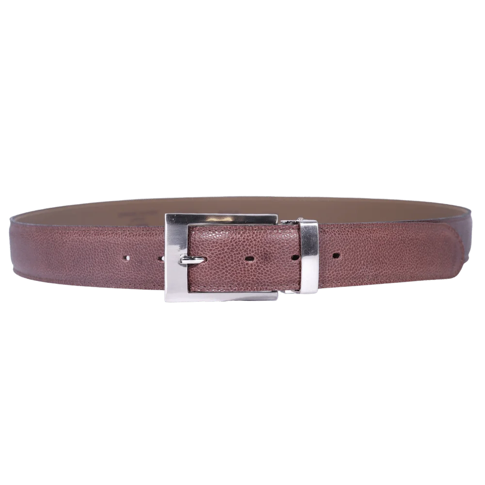 Men's Paris Genuine Leather Belt in Brown (30993) available in-store, 337 Monty Naicker Street, Durban CBD or online at Omar's Tailors & Outfitters online store.   A men's fashion curation for South African men - established in 1911.
