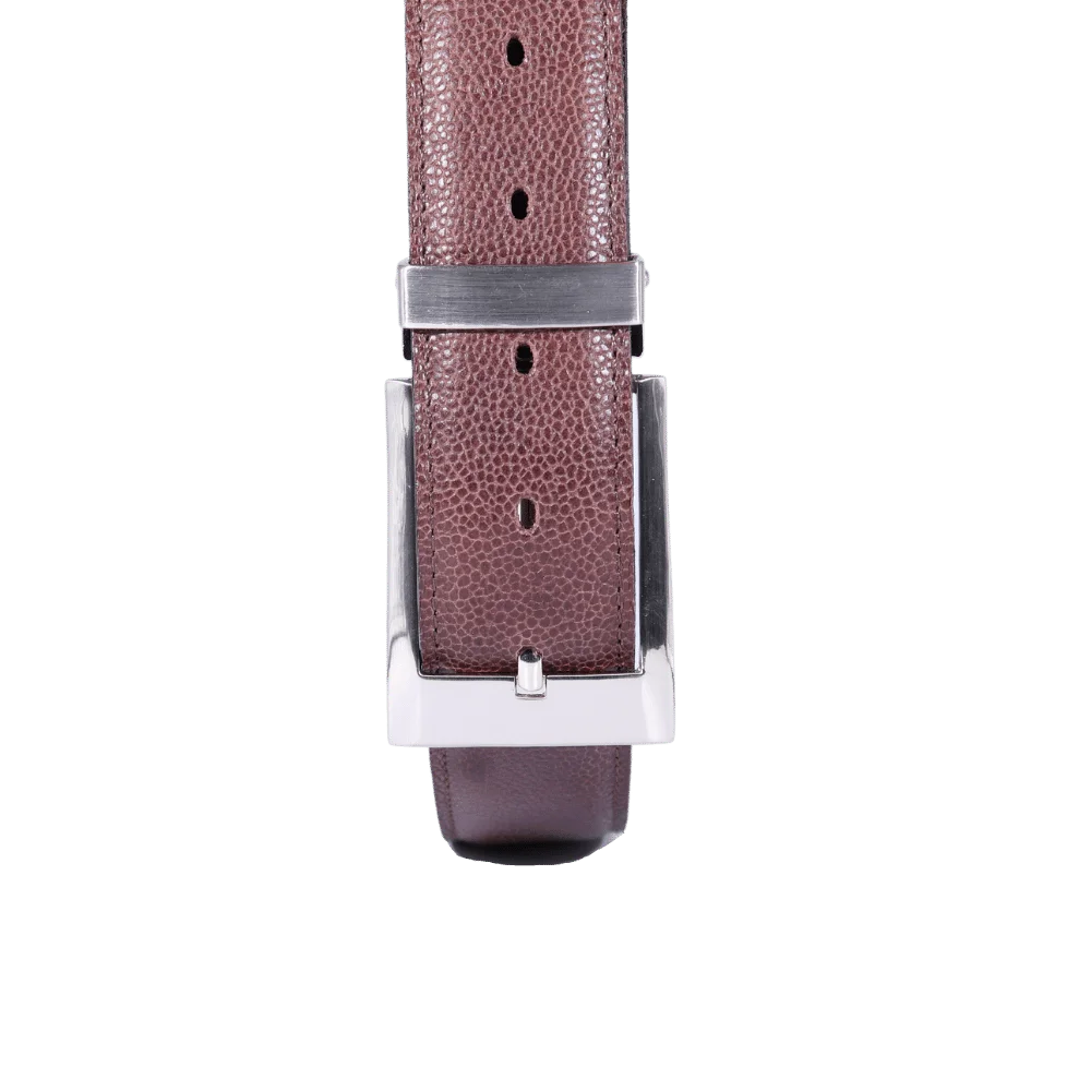 Men's Paris Genuine Leather Belt in Brown (30993) available in-store, 337 Monty Naicker Street, Durban CBD or online at Omar's Tailors & Outfitters online store.   A men's fashion curation for South African men - established in 1911.