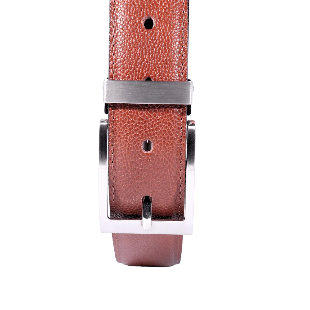 Men's Paris Genuine Leather Belt in Tan (3100) available in-store, 337 Monty Naicker Street, Durban CBD or online at Omar's Tailors & Outfitters online store.   A men's fashion curation for South African men - established in 1911.