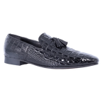 John Drake Tassel Slip-On - Black (Genuine Leather Upper)