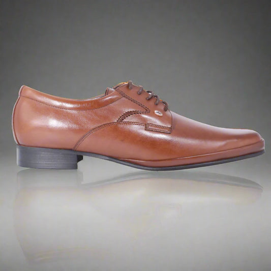 Men's Genuine Leather John Drake Vamp Derby in brown Formal Lace-Up Shoe (31728) Formal Slip-on Shoe available in-store, 337 Monty Naicker Street, Durban CBD or online at Omar's Tailors & Outfitters online store.   A men's fashion curation for South African men - established in 1911.