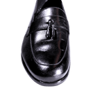 Men's Genuine Leather John Drake Tasseled Moccasin in Black (32609) -  Formal lace-up Shoe available in-store, 337 Monty Naicker Street, Durban CBD or online at Omar's Tailors & Outfitters online store.   A men's fashion curation for South African men - established in 1911.