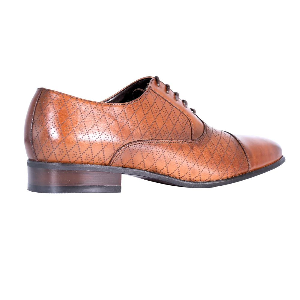 Men's Genuine Leather John Drake Toe-Cap Derby in brown Formal Lace-Up Shoe (32614) Formal Slip-on Shoe available in-store, 337 Monty Naicker Street, Durban CBD or online at Omar's Tailors & Outfitters online store.   A men's fashion curation for South African men - established in 1911.