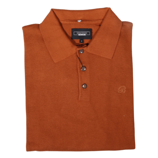 Men's Brentwood Hartlepool collared golfer jersey in caramel available in-store, 337 Monty Naicker Street, Durban CBD or online at Omar's Tailors & Outfitters online store.   A men's fashion curation for South African men - established in 1911.