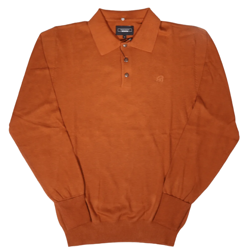 Men's Brentwood Hartlepool collared golfer jersey in caramel available in-store, 337 Monty Naicker Street, Durban CBD or online at Omar's Tailors & Outfitters online store.   A men's fashion curation for South African men - established in 1911.