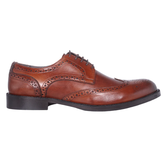 Men's Aliverti Genuine Leather Handmade Oxford Brogue in Brown - Formal/Dress Shoe (3503) available in-store, 337 Monty Naicker Street, Durban CBD or online at Omar's Tailors & Outfitters online store.   A men's fashion curation for South African men - established in 1911.