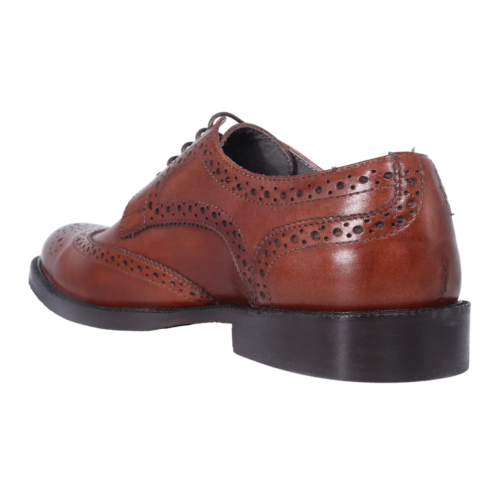 Men's Aliverti Genuine Leather Handmade Oxford Brogue in Brown - Formal/Dress Shoe (3503) available in-store, 337 Monty Naicker Street, Durban CBD or online at Omar's Tailors & Outfitters online store.   A men's fashion curation for South African men - established in 1911.