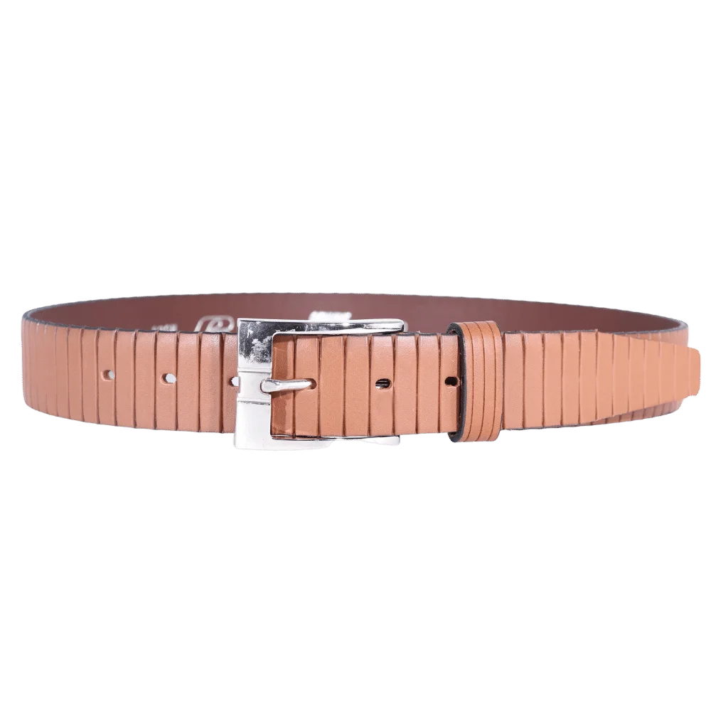 Men's Paris Genuine Leather Belt in Tan (3530) available in-store, 337 Monty Naicker Street, Durban CBD or online at Omar's Tailors & Outfitters online store.   A men's fashion curation for South African men - established in 1911.
