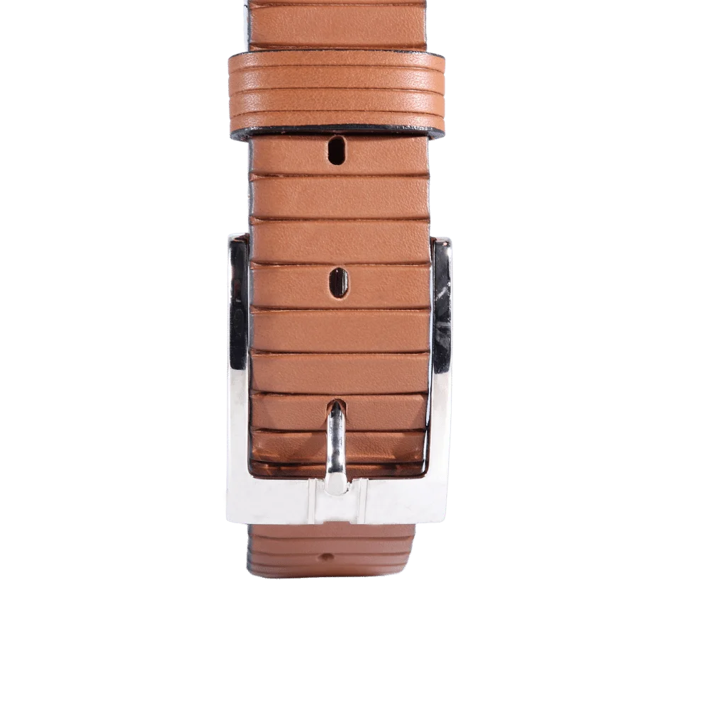 Men's Paris Genuine Leather Belt in Tan (3530) available in-store, 337 Monty Naicker Street, Durban CBD or online at Omar's Tailors & Outfitters online store.   A men's fashion curation for South African men - established in 1911.