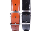 Men's Paris Genuine Leather Reversible Belt in Black & Tan (3584) available in-store, 337 Monty Naicker Street, Durban CBD or online at Omar's Tailors & Outfitters online store.   A men's fashion curation for South African men - established in 1911.
