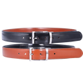 Men's Paris Genuine Leather Reversible Belt in Black & Tan (3584) available in-store, 337 Monty Naicker Street, Durban CBD or online at Omar's Tailors & Outfitters online store.   A men's fashion curation for South African men - established in 1911.