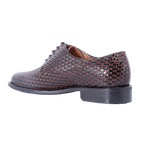 John Drake Derby Weave - Brown Weave Vamp Lace-Up (Genuine Leather Upper)