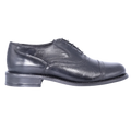 John Drake Toe Cap - Black Lace-Up (Genuine Leather Upper)