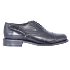 John Drake Toe Cap - Black Lace-Up (Genuine Leather Upper)