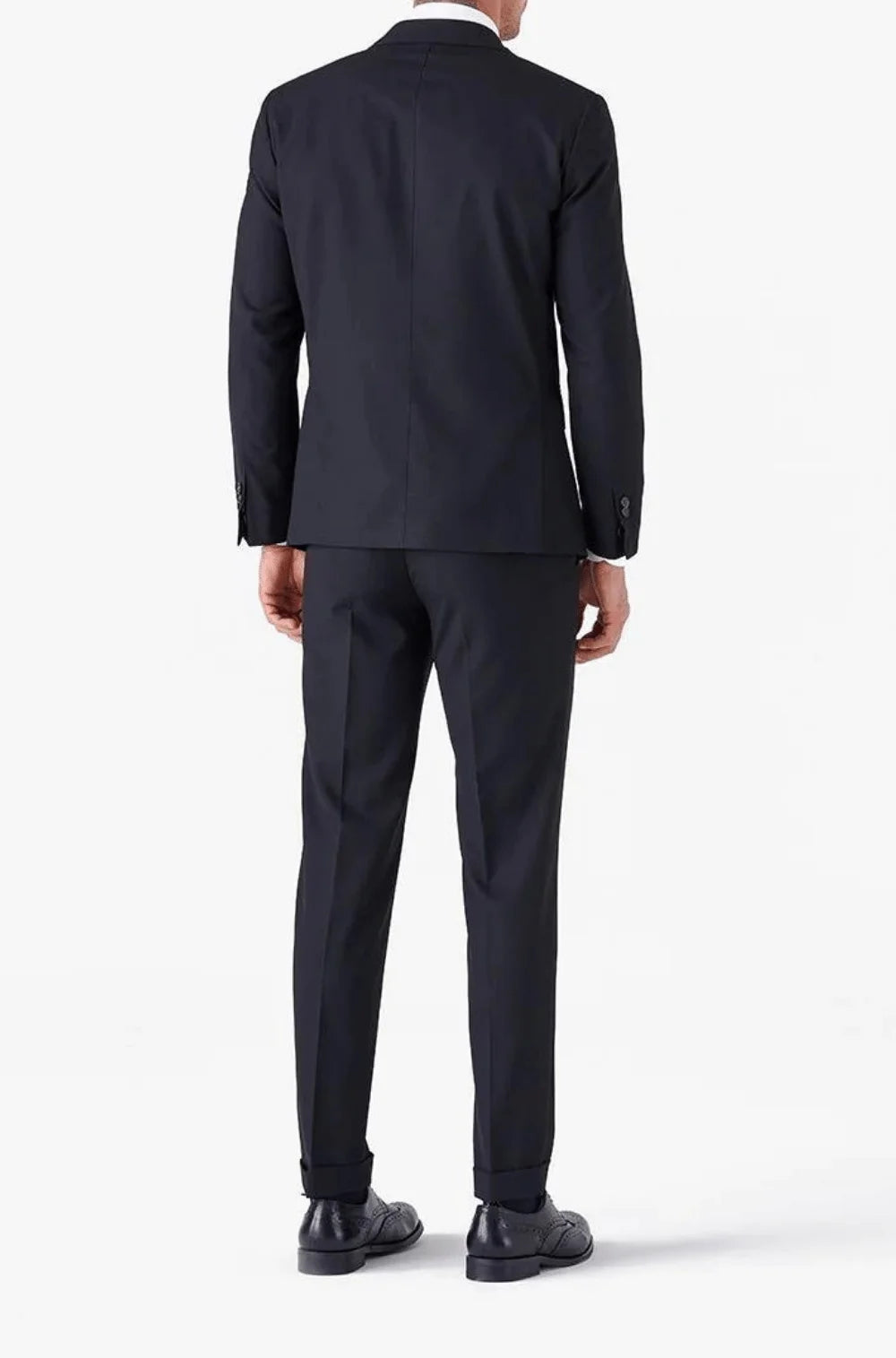 Men's Fusaro Max Classic Wool Blend Suit In Black (21107) - available in-store, 337 Monty Naicker Street, Durban CBD or online at Omar's Tailors & Outfitters online store.   A men's fashion curation for South African men - established in 1911.