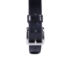 Men's Paris Genuine Leather Belt in Black (4018) available in-store, 337 Monty Naicker Street, Durban CBD or online at Omar's Tailors & Outfitters online store.   A men's fashion curation for South African men - established in 1911.